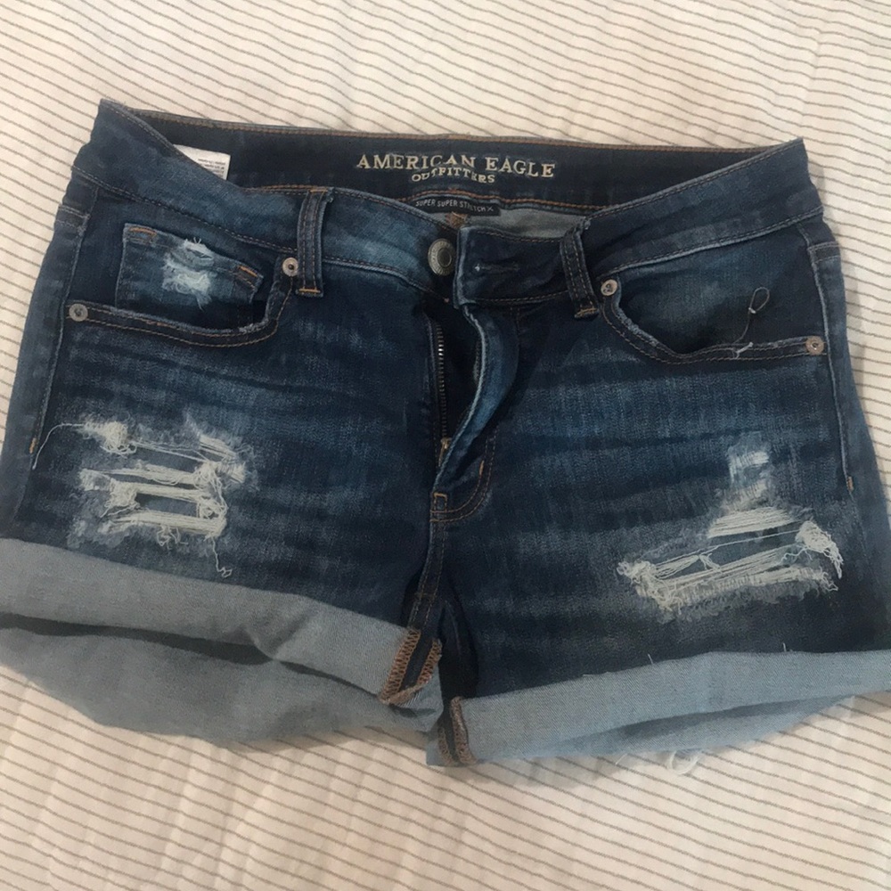 American eagle distressed shorts